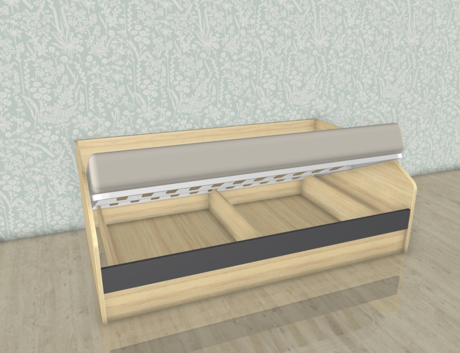 Кровати 120х200, Модульная система Карина Кровать КР-119 Ясень Асахи