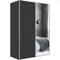 Шкафы-купе 2-х дверные, Шкаф-купе Эста ДСП+Зеркало 200х66х240