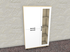 Шкафы распашные, Модульная система Грейс Шкаф ШК-5081  Ясень Асахи