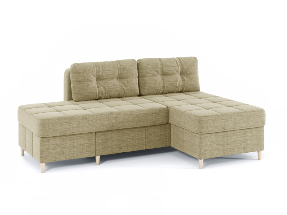 Диваны угловые в гостиную, Диван-кровать угловой Оливер Люкс 2 еврокнижка-трансформер, рогожка