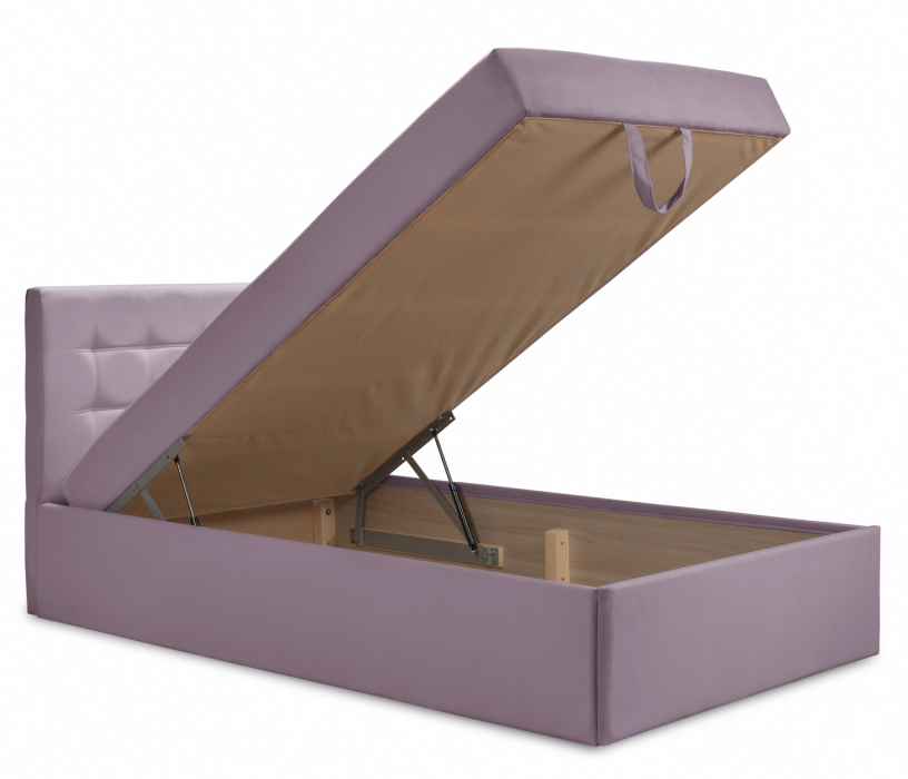 Мягкая кровать, Кровать тахта Слип 90 с подъемным механизмом, микровелюр