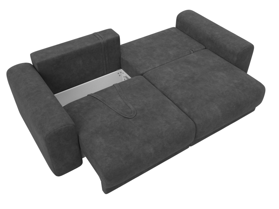 Диваны еврокнижки, Диван прямой Лига-056 НПБ, велюр BRUT