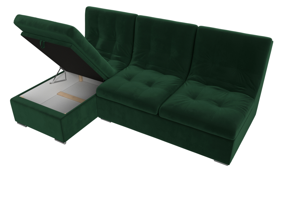 Диваны угловые в гостиную, Угловой диван Релакс угол правый, велюр