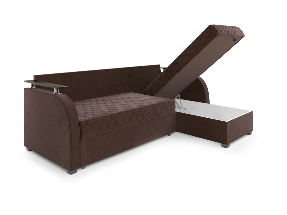 Диваны угловые в гостиную, Угловой диван Сендай, велюр