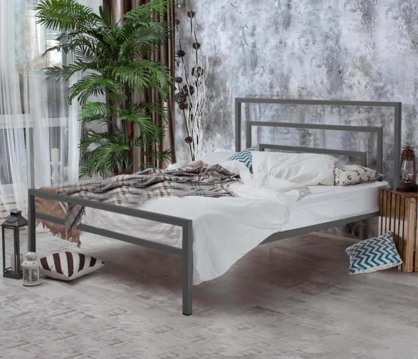 Кровати 160 см, Металлическая кровать Атланта 1.6