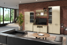 Стенки для гостиной, Модульная гостиная Грейс композиция 3  Гикори Джексон Светлый