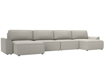 Диван п-образный Лига-048 НПБ лонг, рогожка Амур