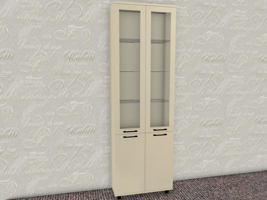 Шкафы двухстворчатые, Модульная система Грейс Шкаф ШК-5036  Серый Кашемир