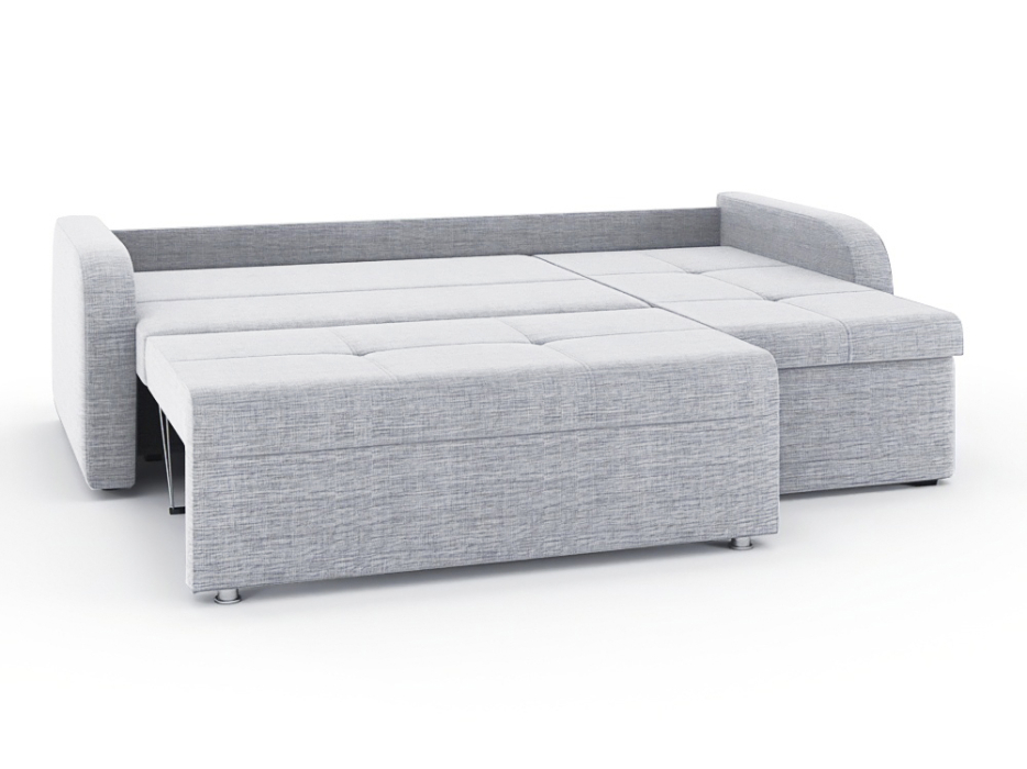 Диваны угловые в гостиную, Диван-кровать угловой Мини Люкс трехсекционная еврокнижка, рогожка