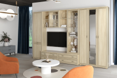 Стенки для гостиной, Модульная гостиная Карина композиция 15