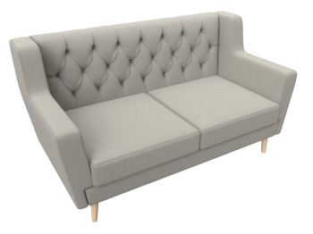 Диван кухонный прямой Брайтон 2 Люкс, рогожка Амур