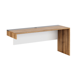 Стол письменный Гринвич мод. 3, авелано, темно-серый, белый