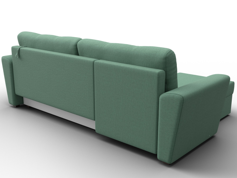 Диваны угловые в гостиную, Угловой диван Амстердам Лайт левый угол, рогожка Амур