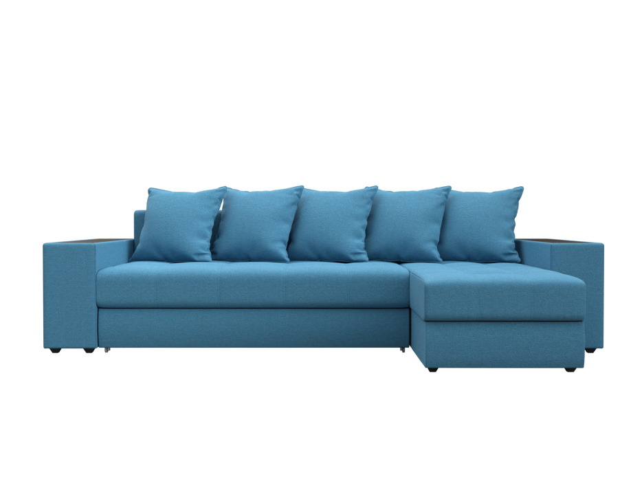 Диваны угловые в гостиную, Диван угловой Дубай правый угол, рогожка Амур