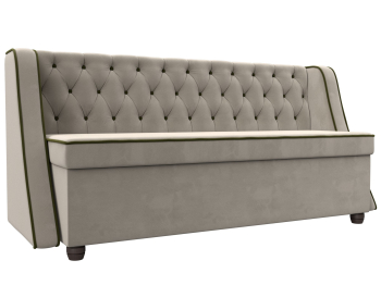 Кухонный прямой диван Лофт, микровельвет