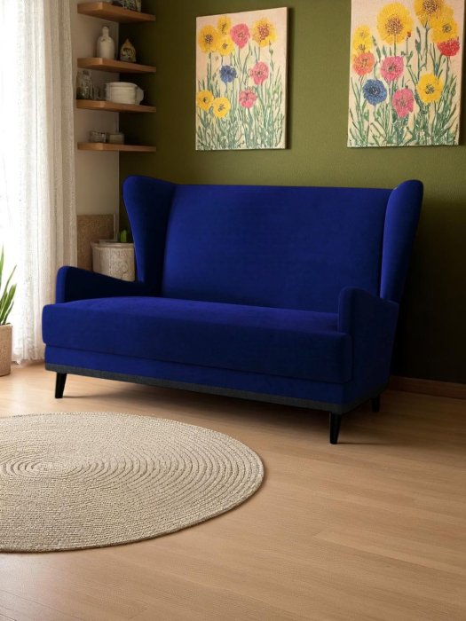 Дизайнерские диваны для гостиной, Диван прямой Вегас, велюр