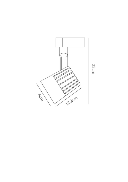 Светильник подвесной, Трековый светильник WALES 8см
