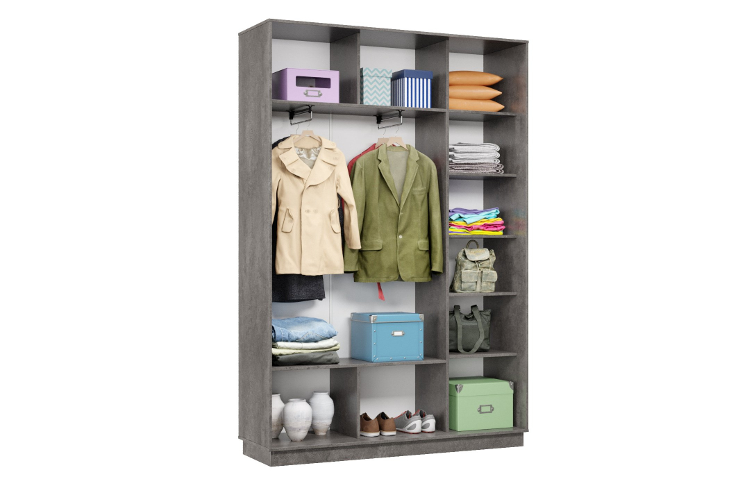 Шкафы-купе 2-х дверные, Шкаф-купе Премьер 09 (11ЗГ;11ЗГ) фасады зеркало графит/двухдверный/Профиль чёрный муар