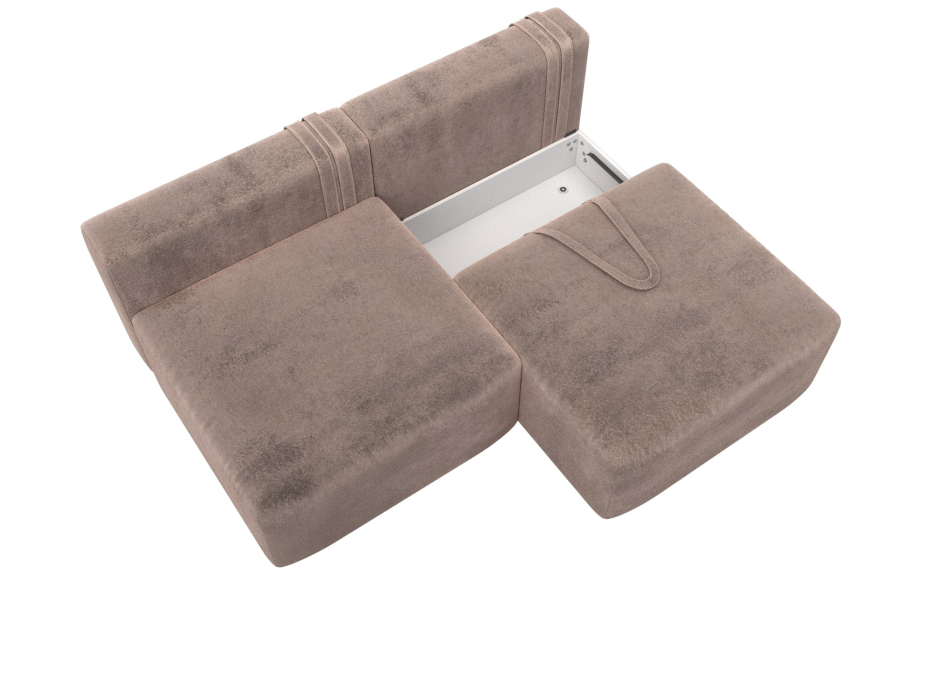 Диваны еврокнижки, Диван прямой модульный Лига-060 НПБ, велюр TOWER