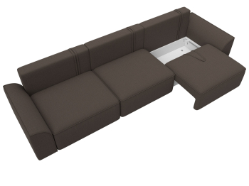 Диван прямой Лига-048 НПБ Лонг, рогожка Амур