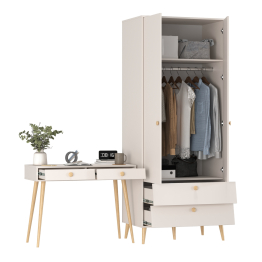 Спальня Афина шкаф 2-х дверный и стол Афина