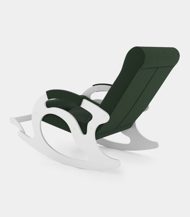 Кресла-качалки, Кресло-качалка Тироль - БЕЛЫЕ ткань