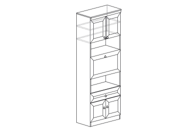 Шкаф барный Инна 605, денвер светлый