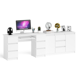 Комод-тумба Мори МК1200.3 со столом компьютерным двухтумбовым МС-2