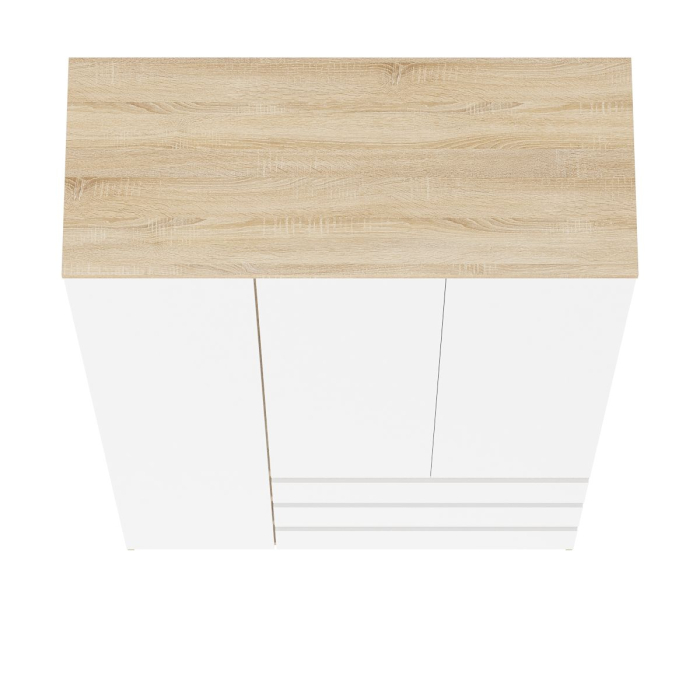 Шкафы распашные, Широкий шкаф-комод Мори МШ1200.1