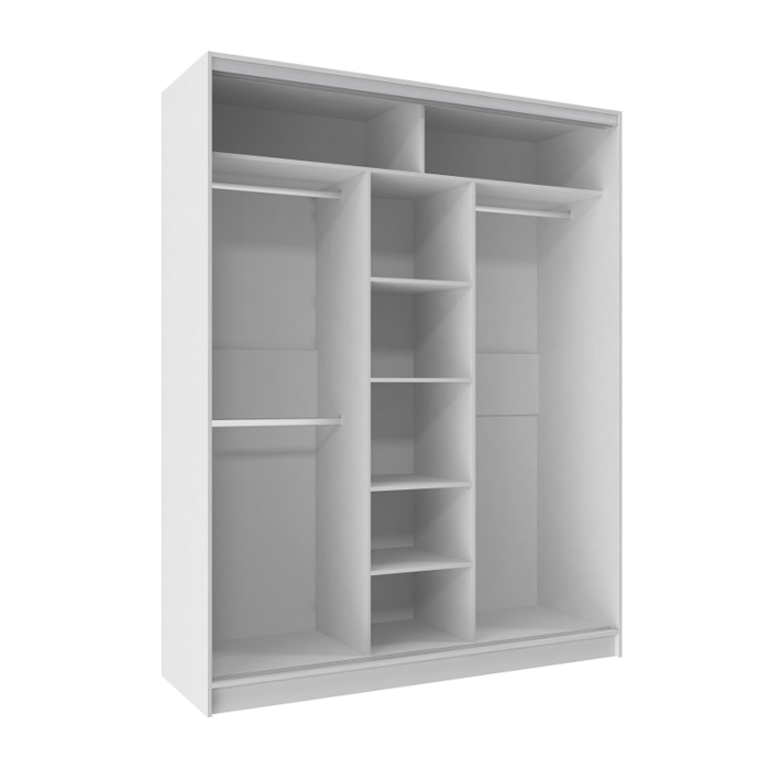 Шкафы-купе, Шкаф-купе 3-дв  Домашний 1800 лдсп/лдсп  (в2295*ш1800*г595)