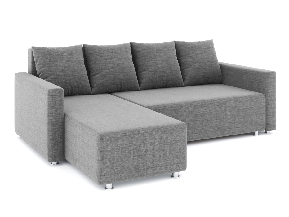 Диваны угловые в гостиную, Диван-кровать угловой Челси еврокнижка, рогожка