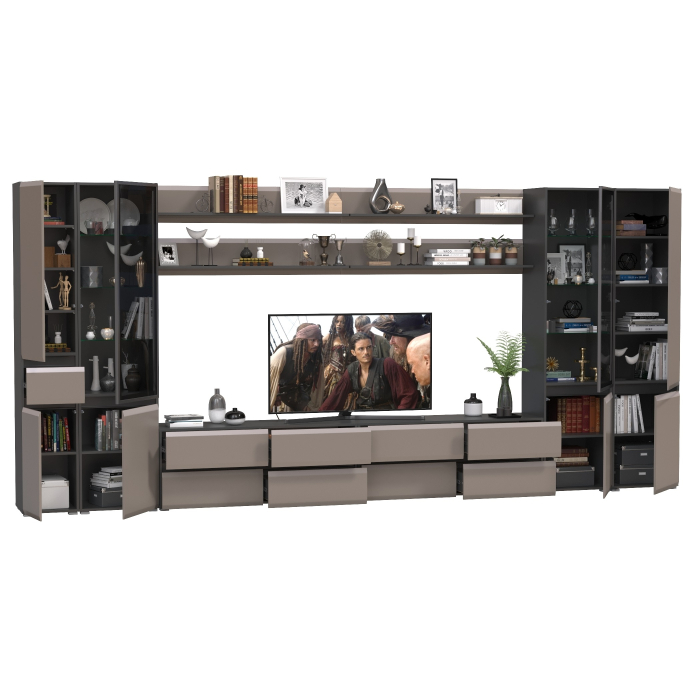 Стенки для гостиной, Сидней мебель в гостиную модульная комплектация № 118