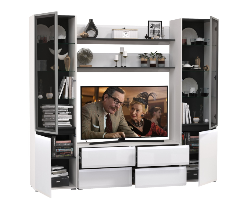 Стенки для гостиной, Модульная мебель в гостиную Сидней № 68