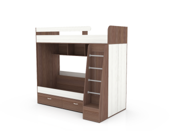 Двухъярусная кровать Юниор 6, Бодего Темный