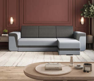 Угловой диван-кровать Марракеш, велюр/рогожка