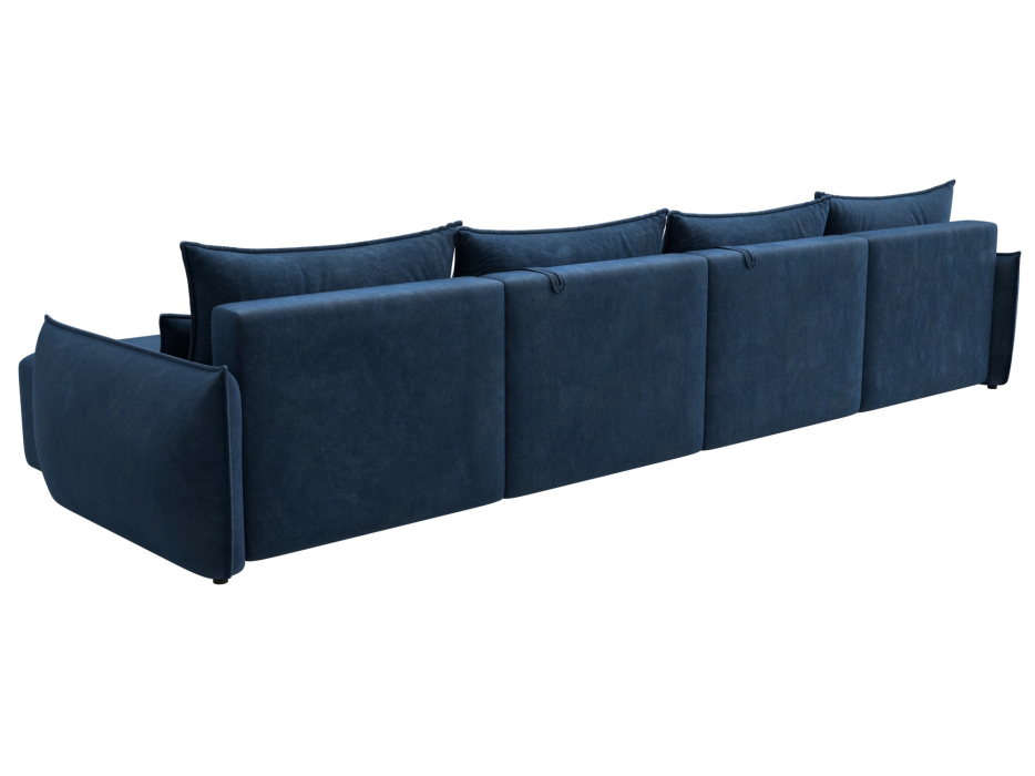 Диваны еврокнижки, Диван П-образный Лига-051 НПБ Лонг, велюр BRUT