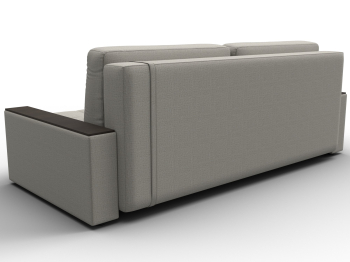 Диван прямой с декором Лига-096 НПБ, рогожка Амур / экокожа