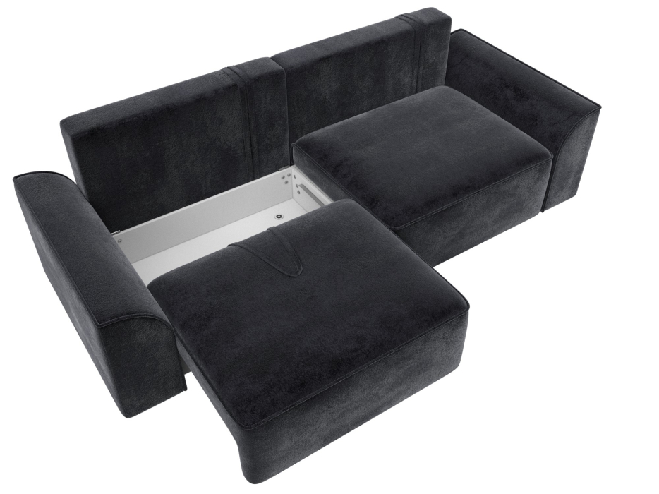 Диваны еврокнижки, Диван прямой Лига-048 НПБ, велюр TOWER