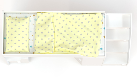 Кровать-чердак с угловым шкафом и столешницей Ridgimmi 11.1