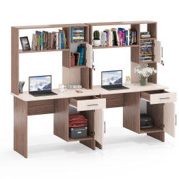 Два стола письменных с надстройкой МД 1-09Н