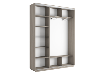 Шкаф-купе Экспресс Медиум (2 зеркала) трио 2400 x 1800 x 450