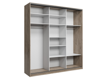 Шкаф купе 3-х дверный АЙСБЕРГ ЛОФТ 220 +зеркало