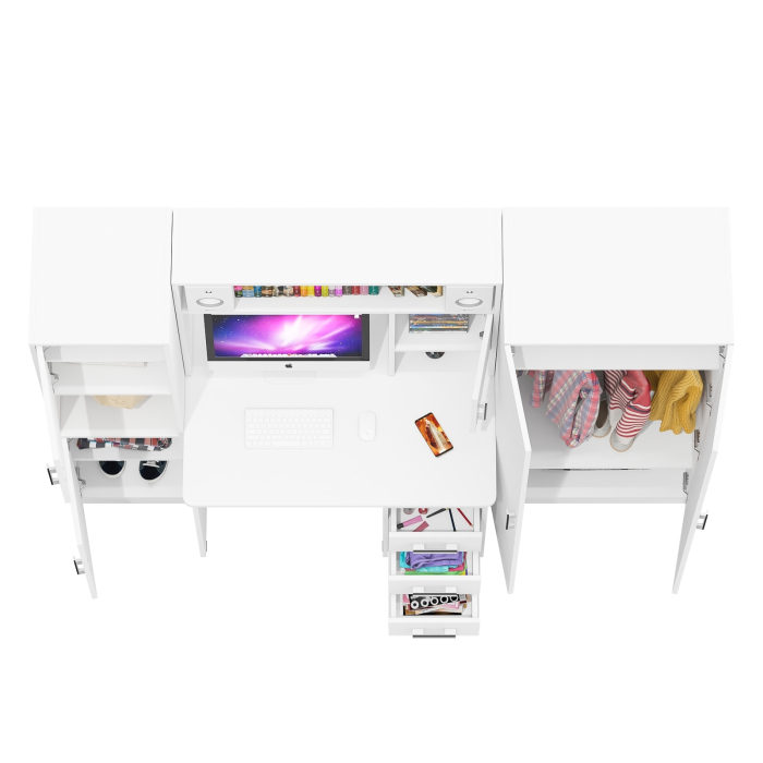 Домашние кабинеты, Компьютерный стол с пеналом и шкафом МД-СК-9