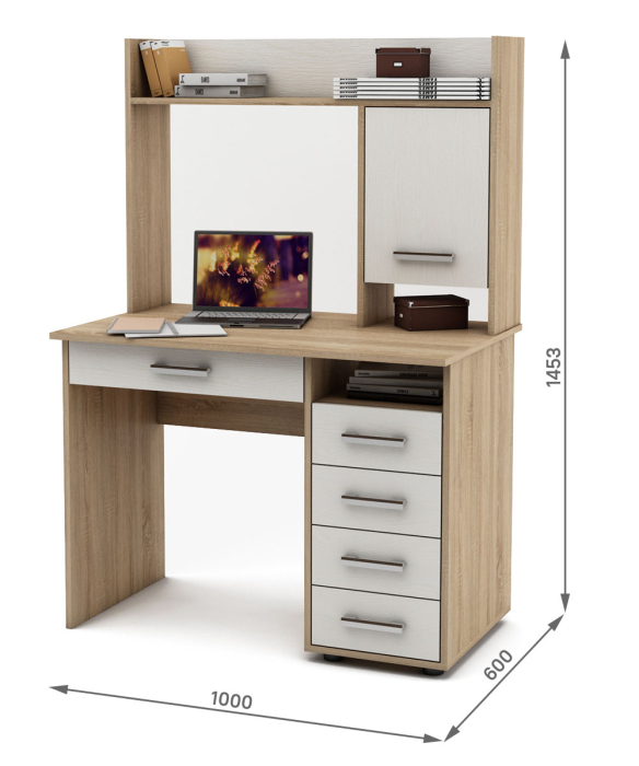 Прямые, Письменный стол с ящиками Остин 11Я