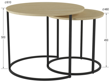 Комплект журнальных столов Лесли