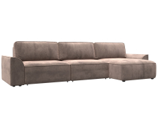 Диваны угловые в гостиную, Диван угловой Лига-048 НПБ лонг, велюр TOWER