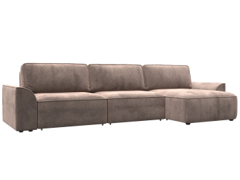 Диван угловой Лига-048 НПБ лонг, велюр TOWER