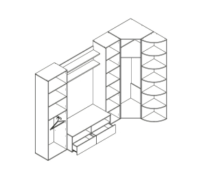 Мускат СВ-38 стенка угловая