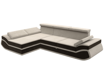 Диван угловой Лига-032 левый угол, микровельвет