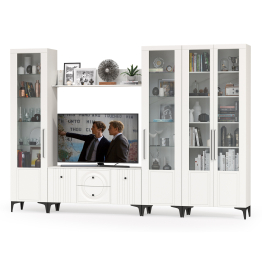 Стенка для гостиной с ТВ-тумбой Валенсия № 68